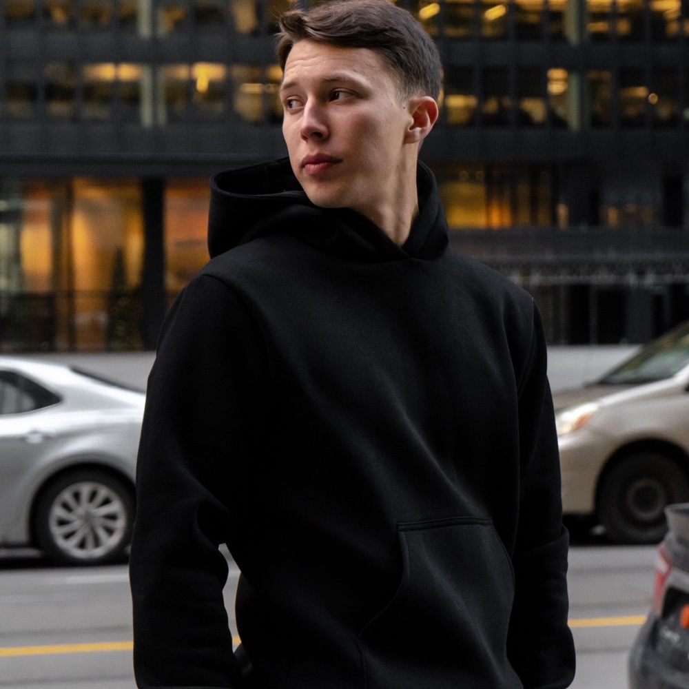 NEW black warm hoodie & joggers sets, fleece model ❄️